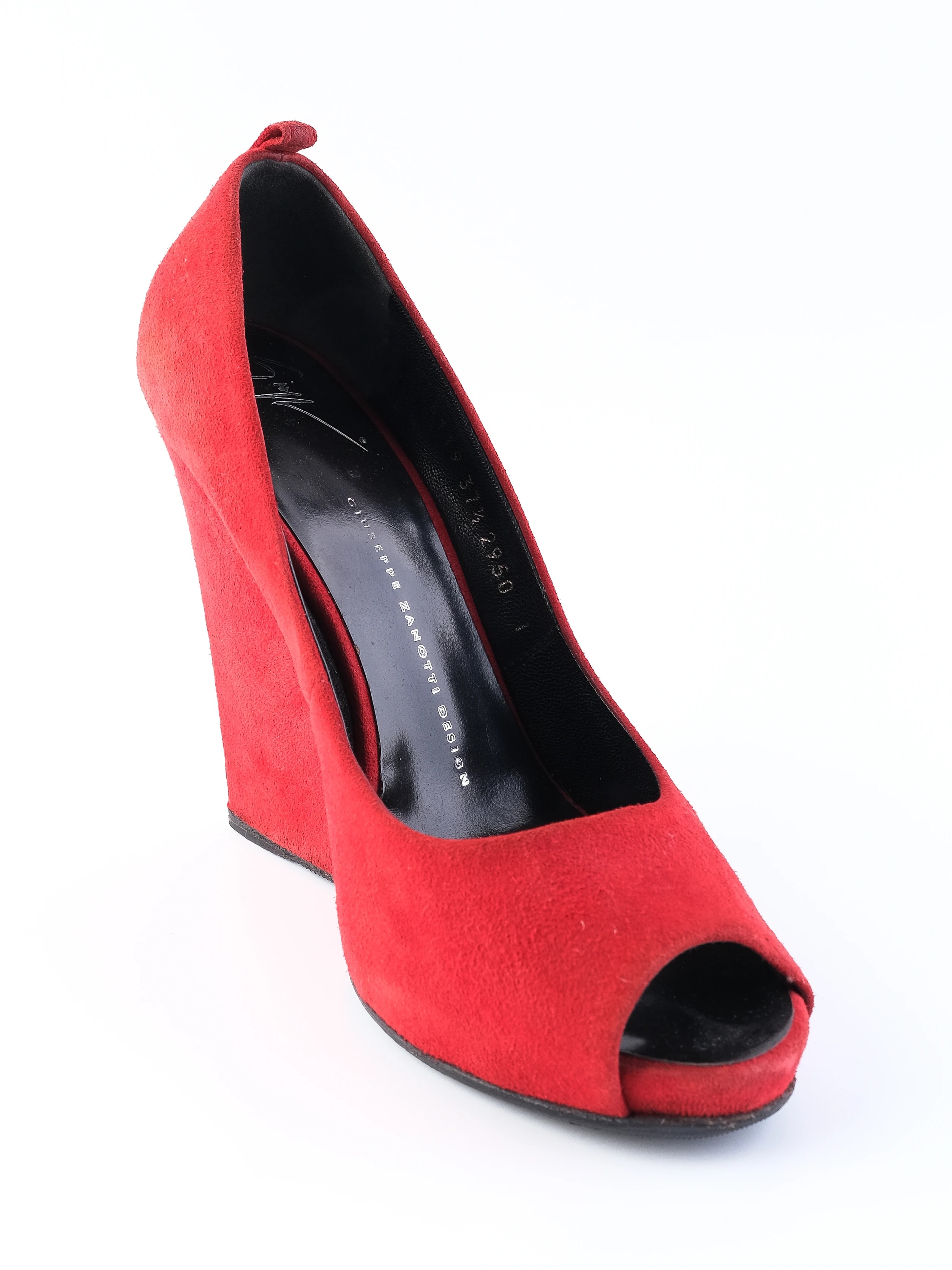Giuseppe Zanotti Red Leather Sandals — 2