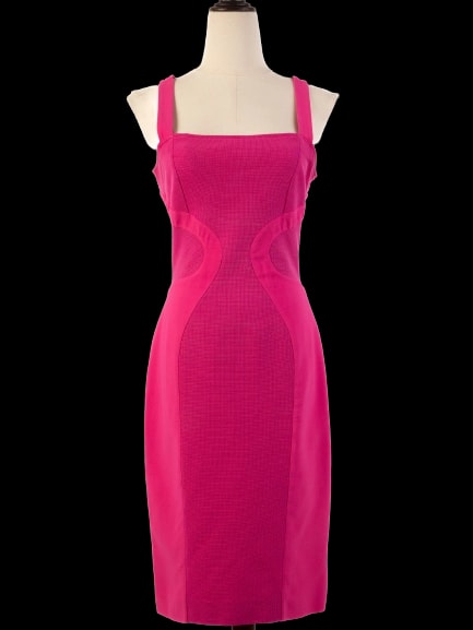 Versace Pink Cotton Sleeveless Dress — 3