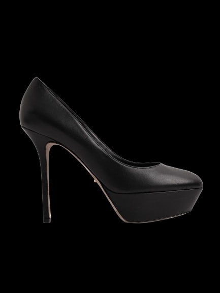 Sergio Rossi Black Leather High Heel Pumps — 1