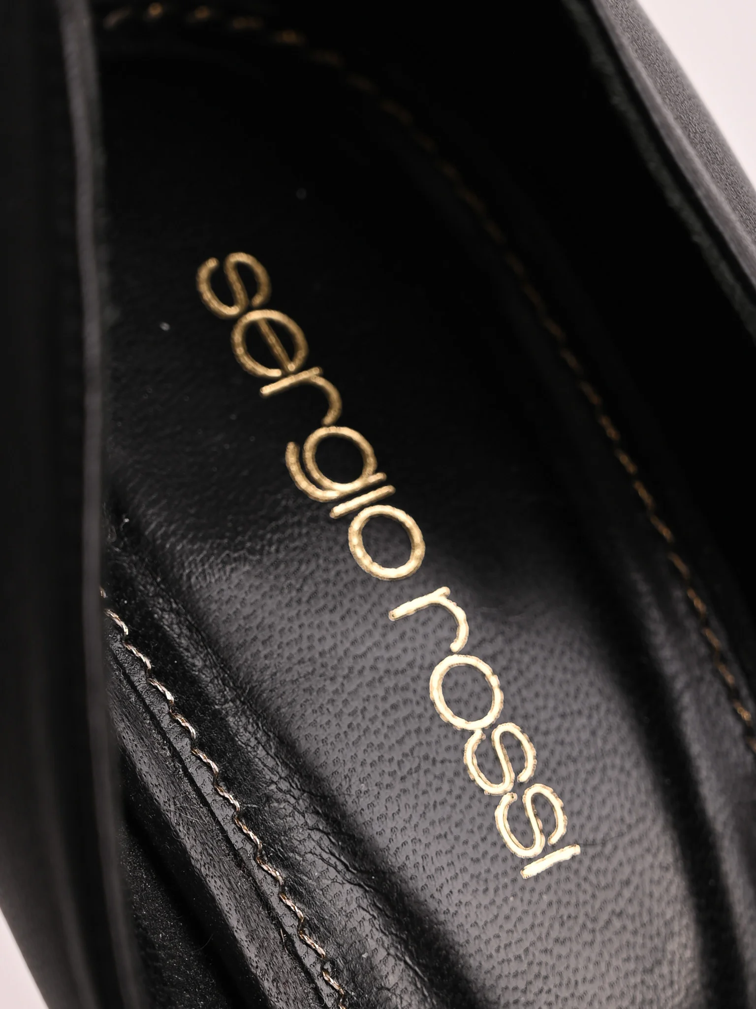 Sergio Rossi Black Leather High Heel Pumps — 3