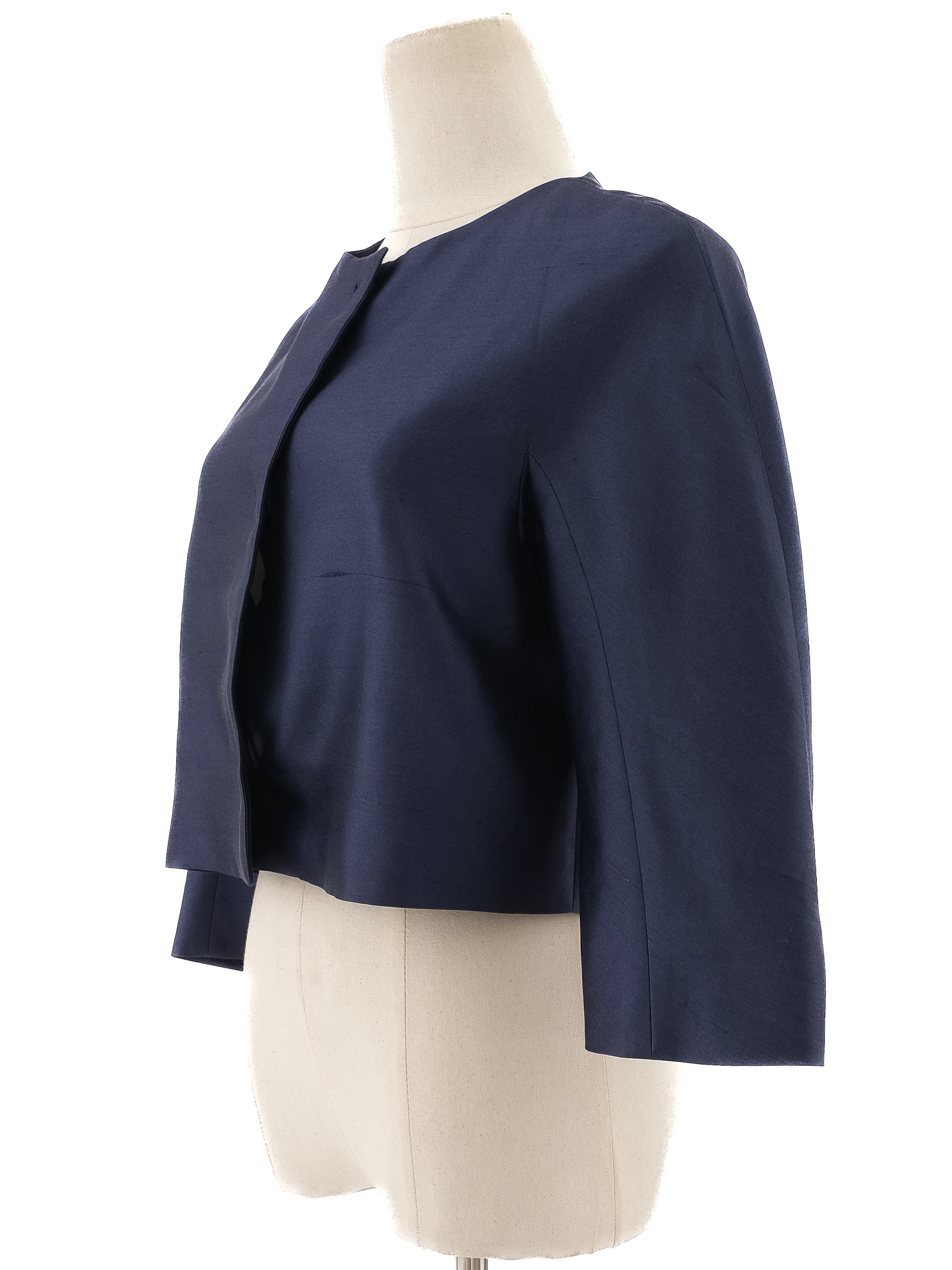 Max Mara Blue Silk Blazer — 3