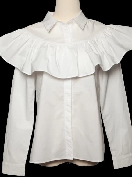 English Factory White Cotton Shirt — photo 1