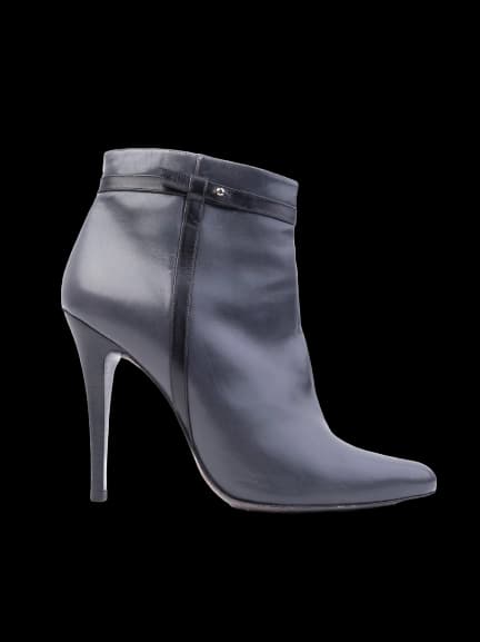 Barbara Bui Gray Leather Ankle Boots — photo 1