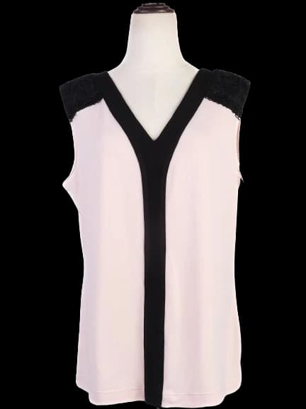 Karl Lagerfeld Pink Polyester Top — photo 1