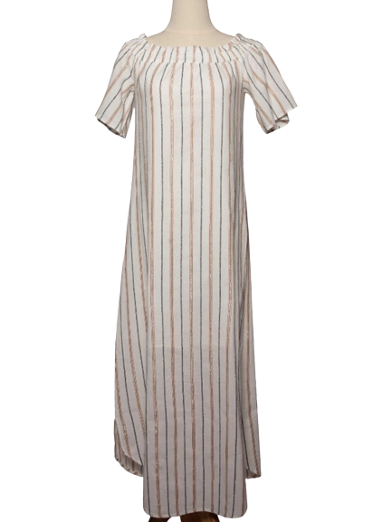 BCBGMaxazria White Cotton Dress — 1