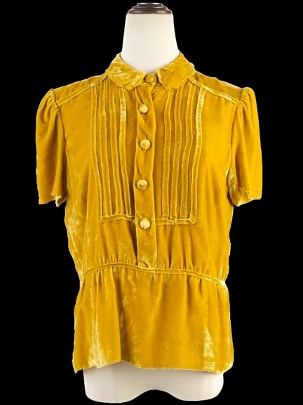 Marc Jacobs Yellow Viscose Blouse — 2