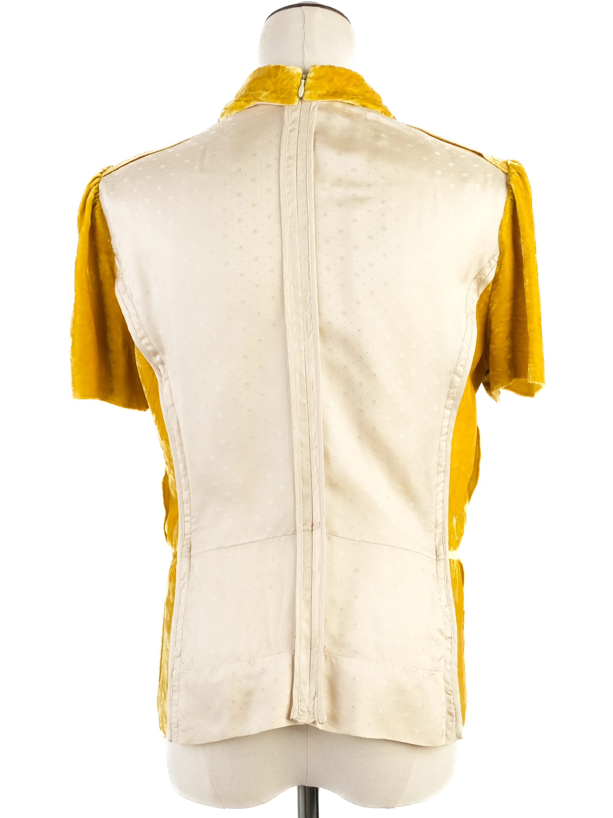 Marc Jacobs Yellow Viscose Blouse — 3