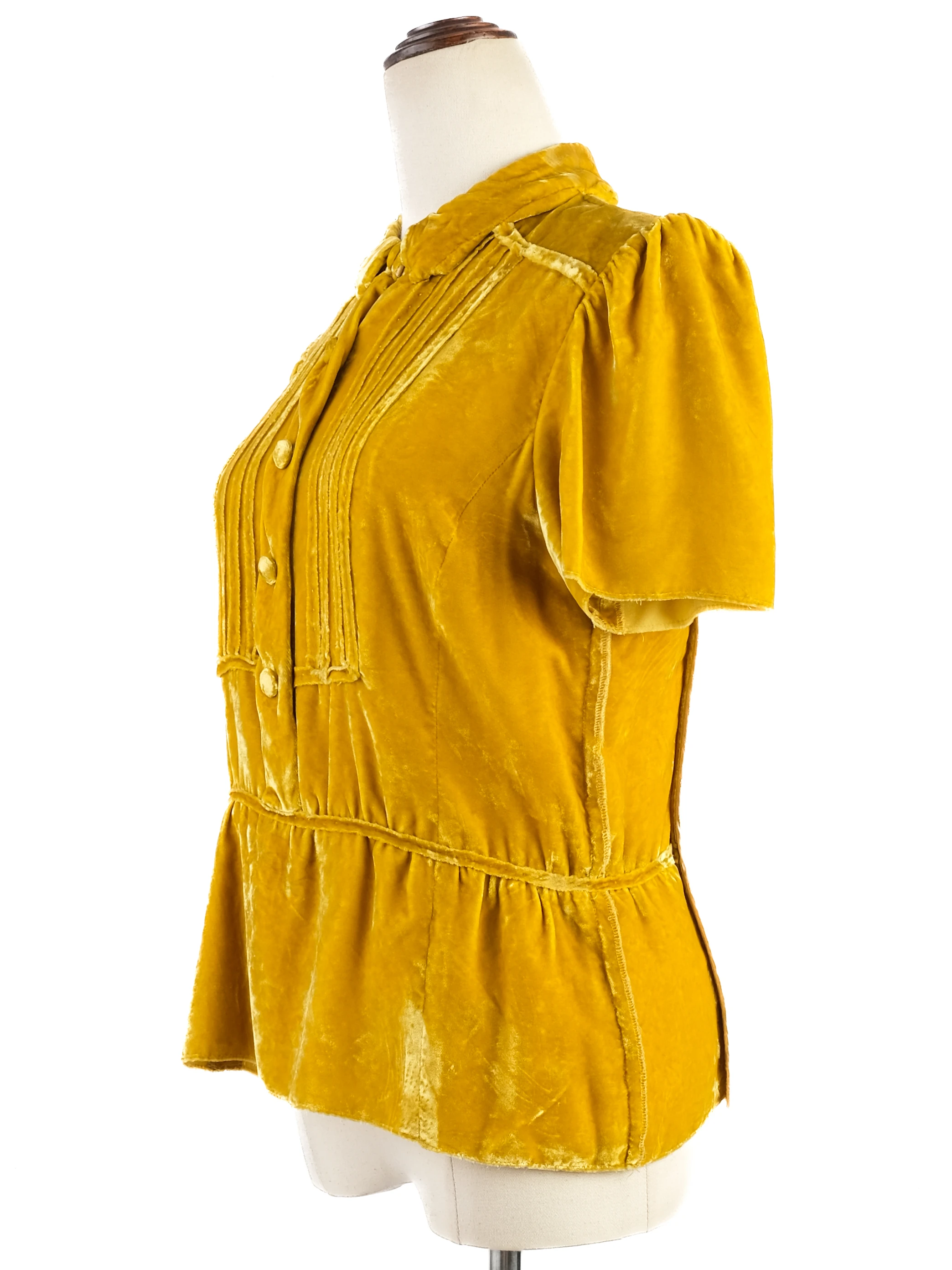 Marc Jacobs Yellow Viscose Blouse — 3