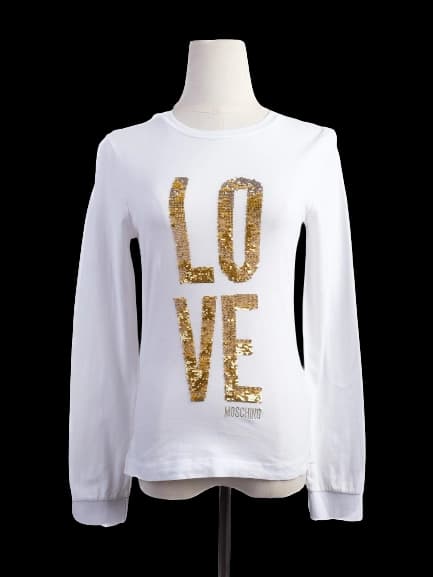 Moschino White Cotton Pullover — photo 1