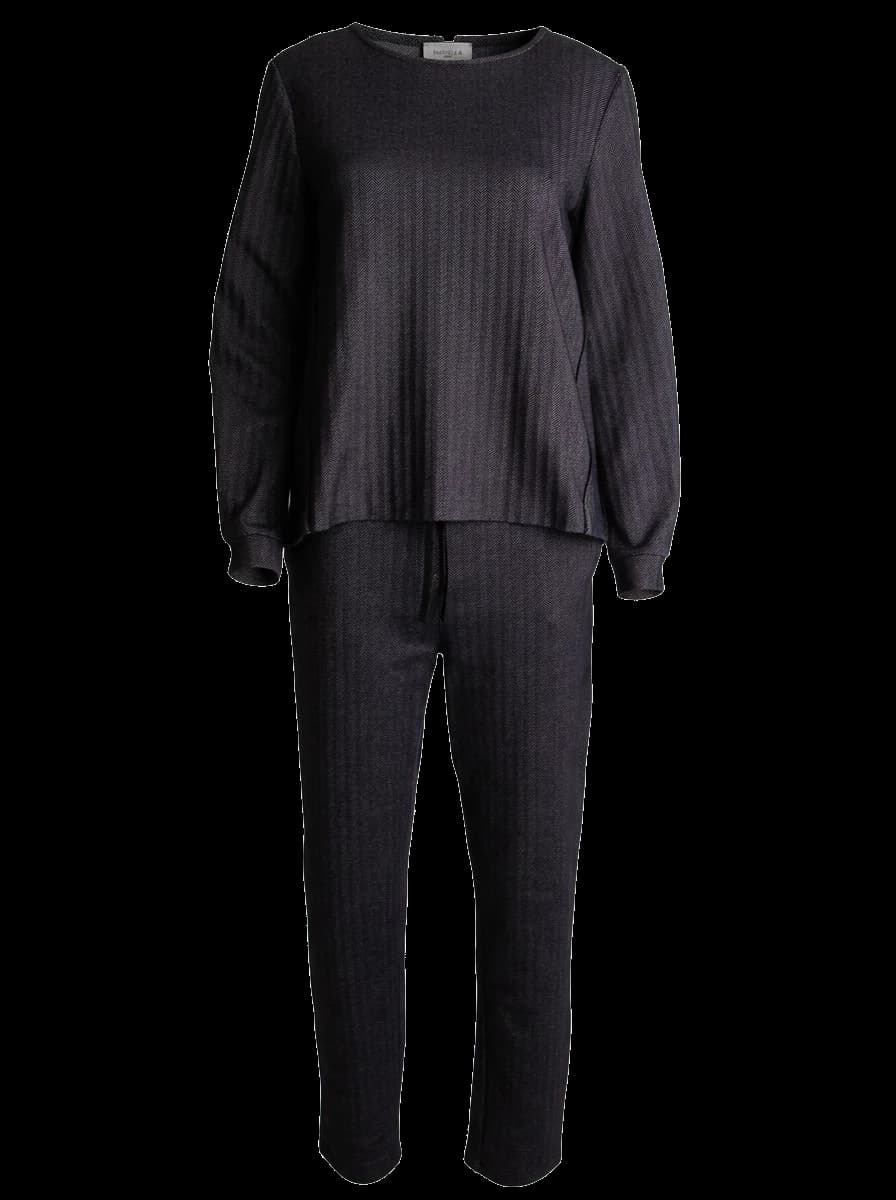 Marella Black Polyester Pantsuit