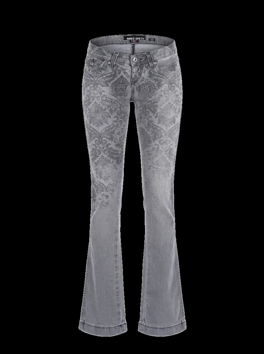 Miss Sixty Gray Cotton Tapered Jeans