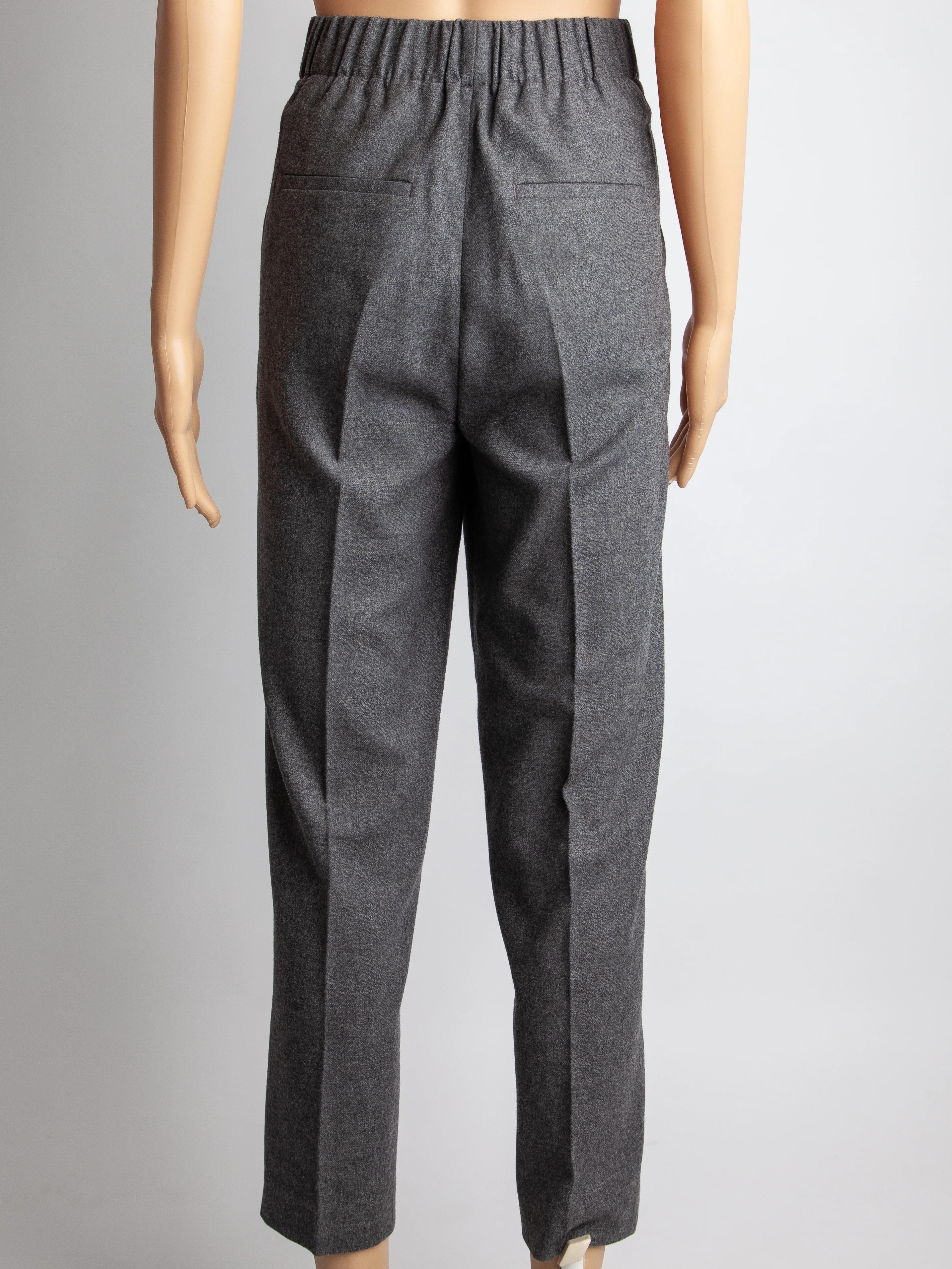 Vince Gray Viscose Casual Trousers — 3
