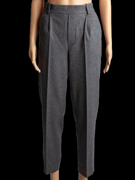 Vince Gray Viscose Casual Trousers
