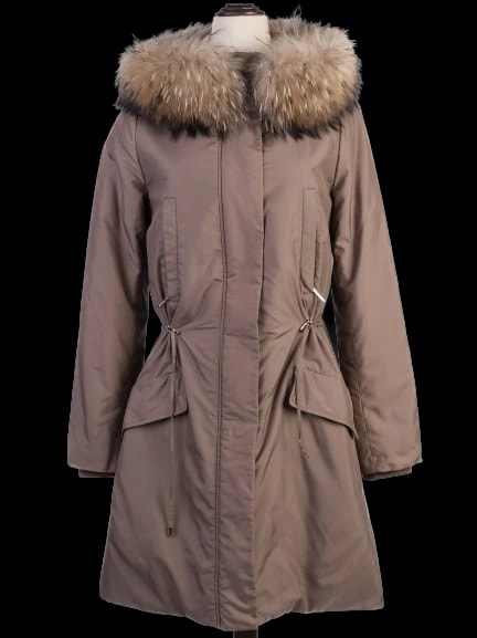 Yves Salamon Gray Polyester Puffer Jacket — 2