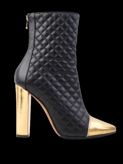 Balmain Black Leather Boots — photo 1