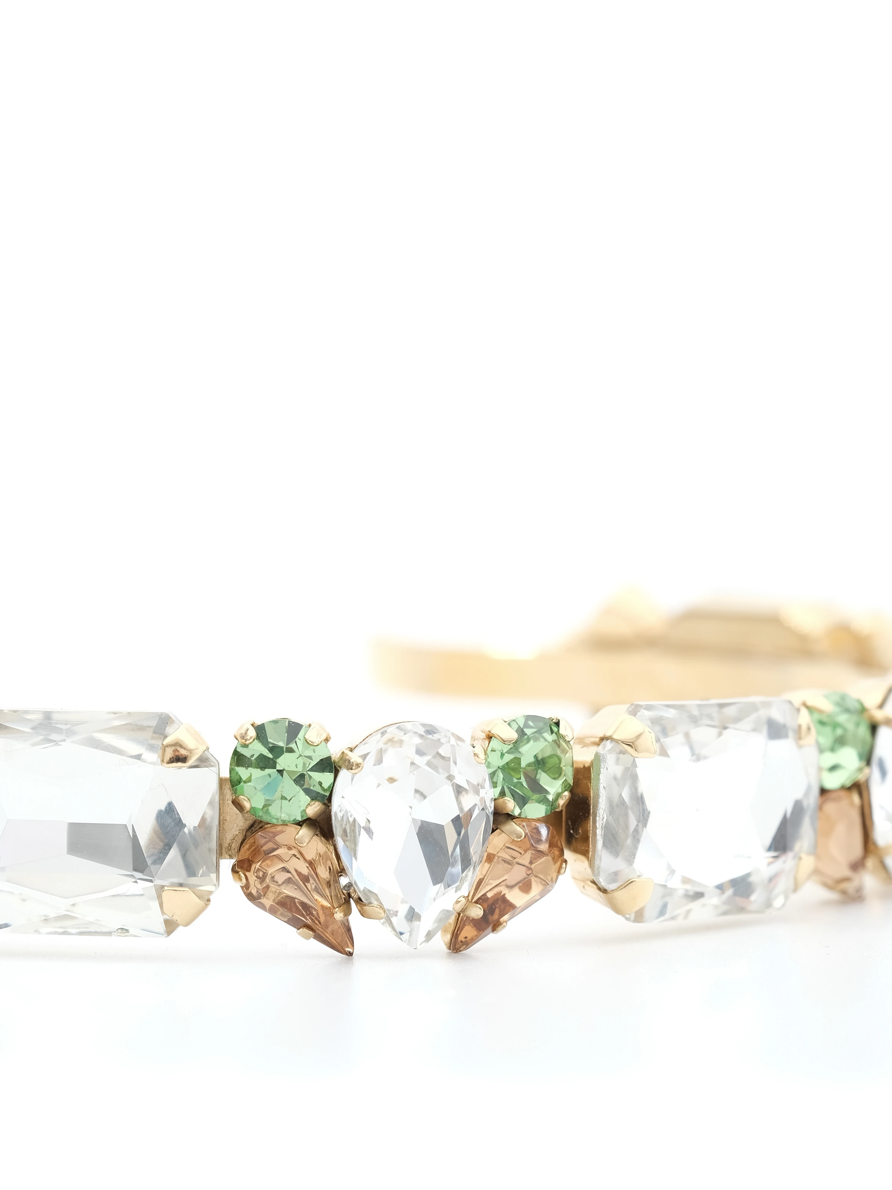 Dolce Gabbana Yellow Metal Headband — 3