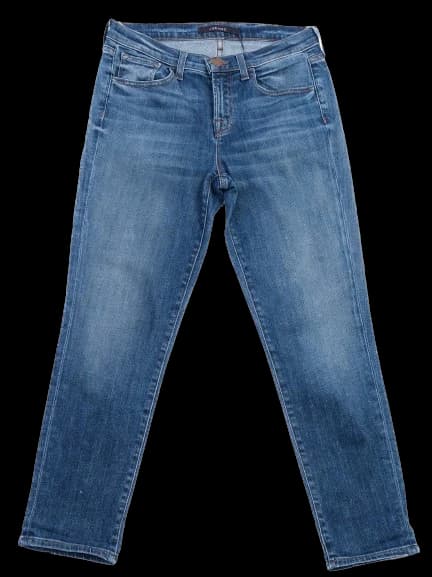 J Brand Blue Cotton Mom Jeans
