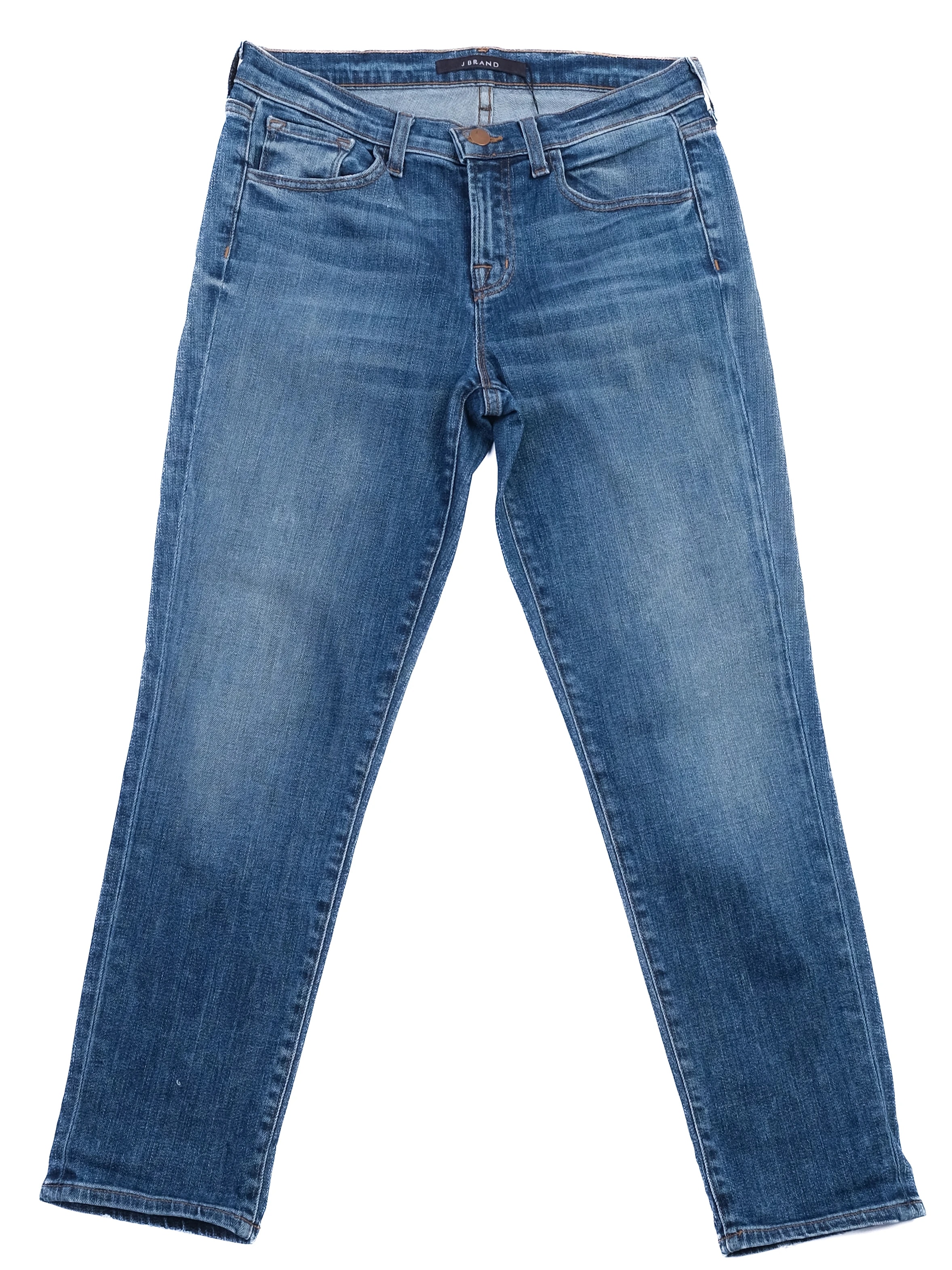 J Brand Blue Cotton Mom Jeans — 3