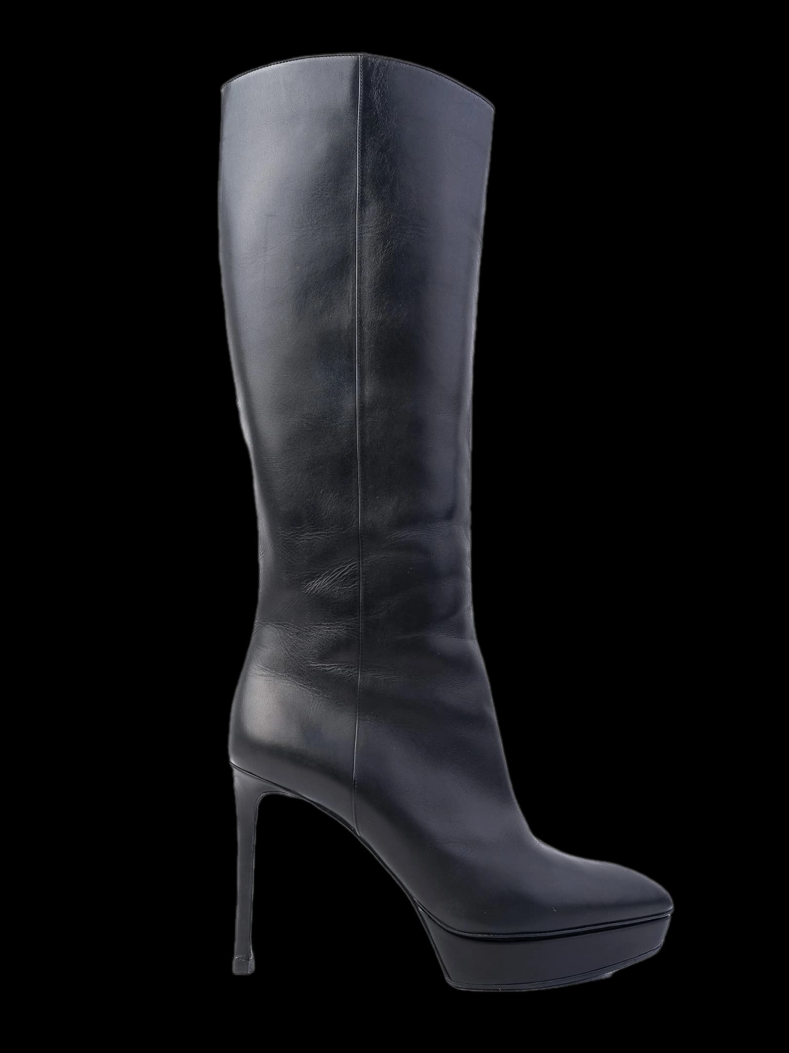 Saint Laurent Black Leather Boots — photo 1