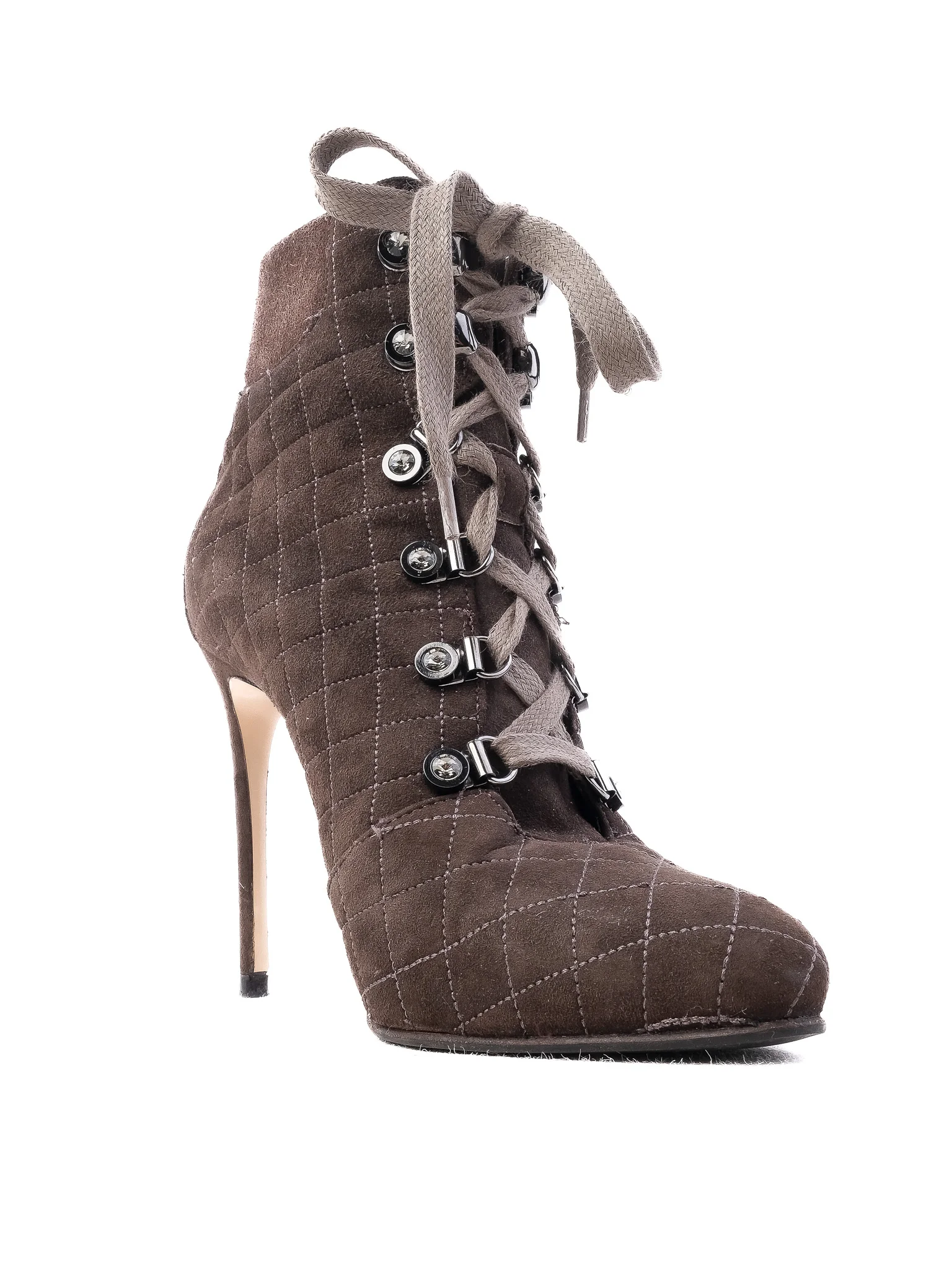 Lesilla Orange Leather Ankle Boots — 3