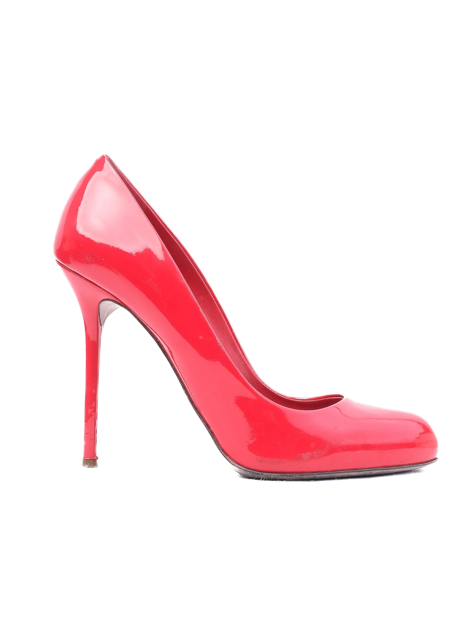 Sergio Rossi Red Leather High Heel Pumps — 2