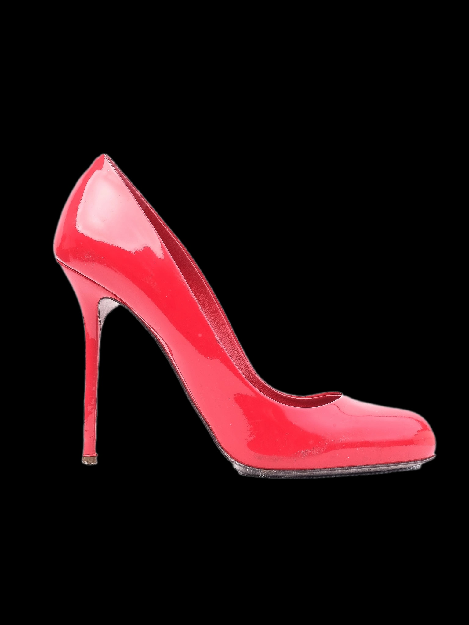 Sergio Rossi Red Leather High Heel Pumps — 1