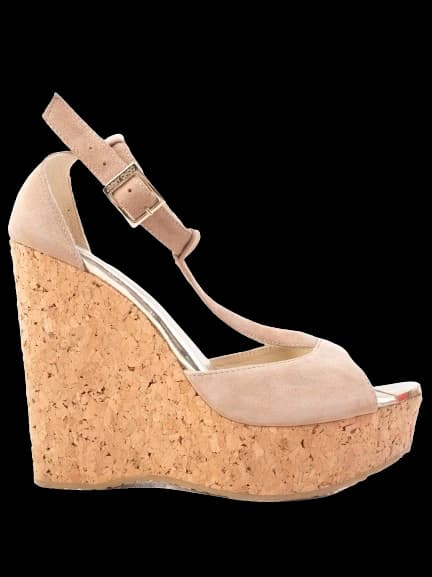 Jimmy Choo White Genuine suede Sandals