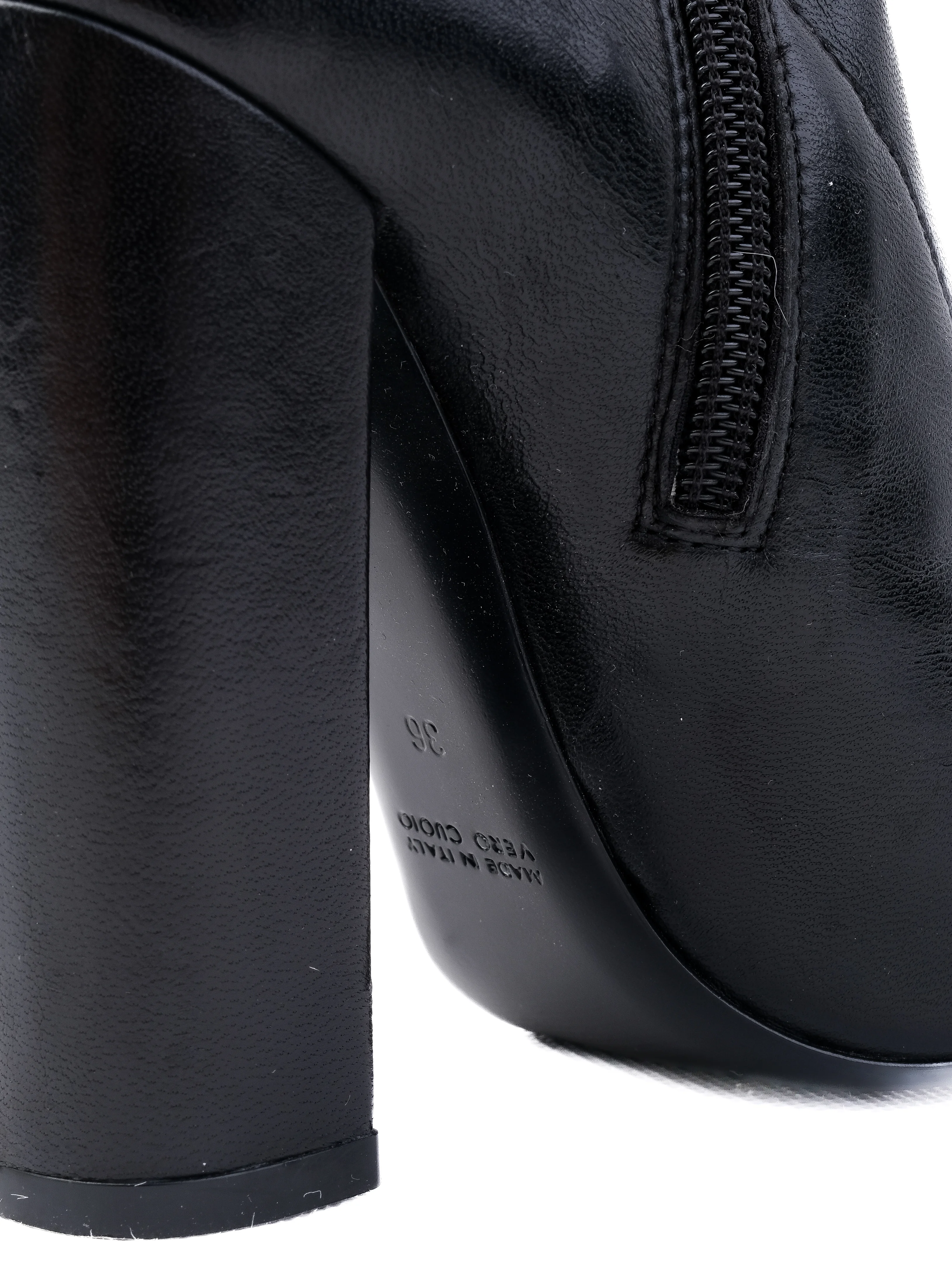 Mila Schon Black Leather Boots — 3