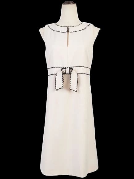Red Valentino White Polyester Cocktail Dress — photo 1