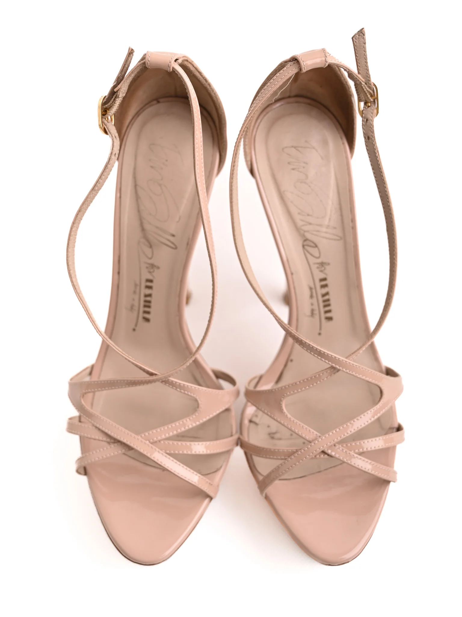 Lesilla Pink Leather High Heel Sandals — 3