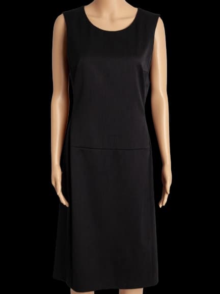 Hugo Boss Black Cotton Sleeveless Dress — photo 1