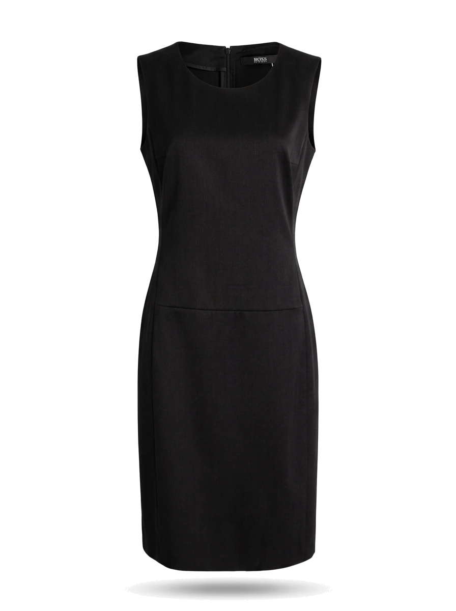 Hugo Boss Black Cotton Sleeveless Dress — 1