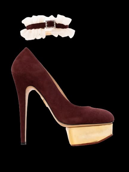 Charlotte Olympia Red Leather High Heel Pumps — photo 1