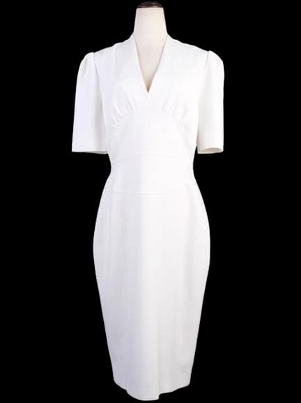 Burberry White Polyester Evening — photo 1