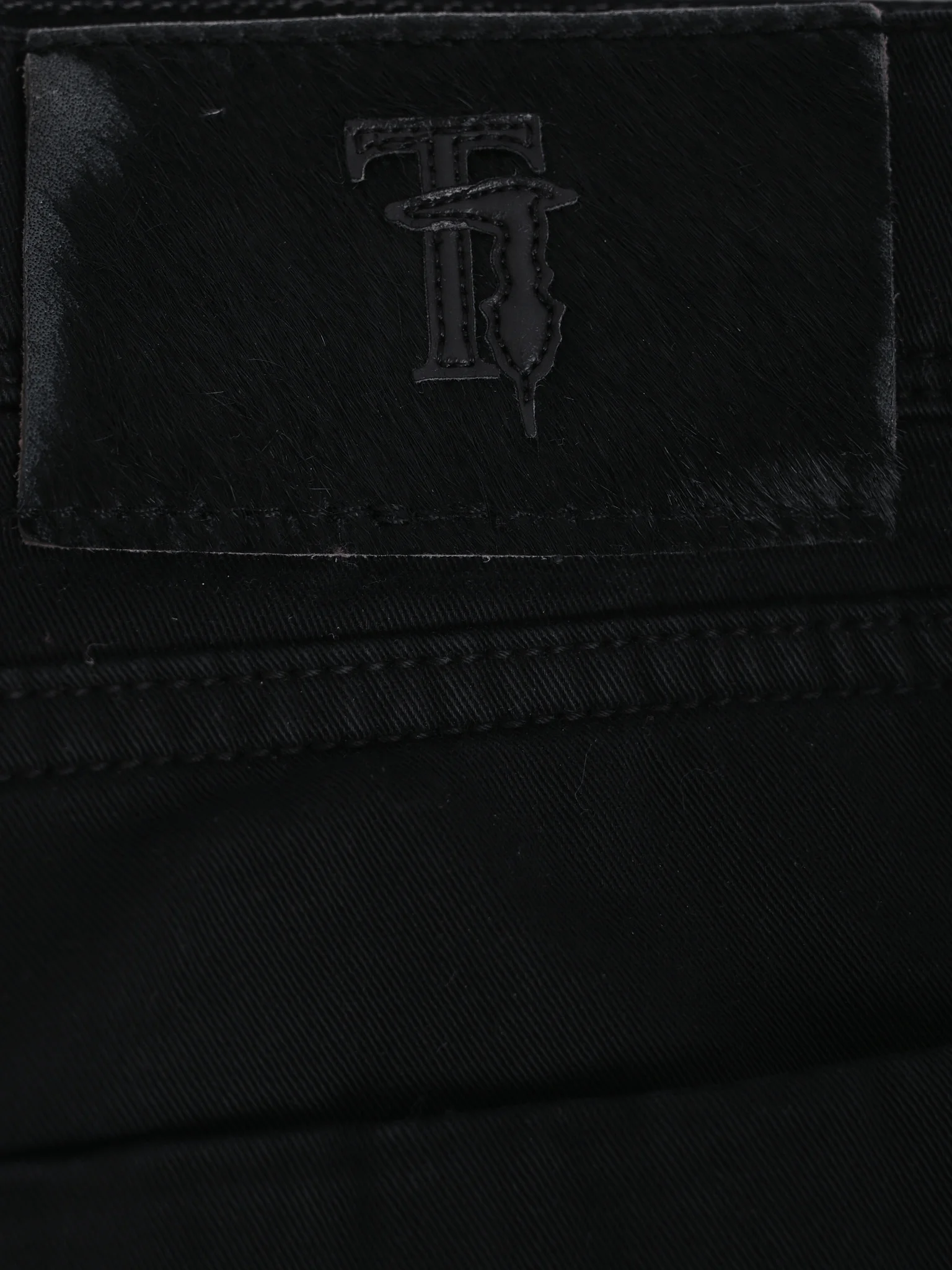 Trussardi Black Cotton Casual Trousers — 2