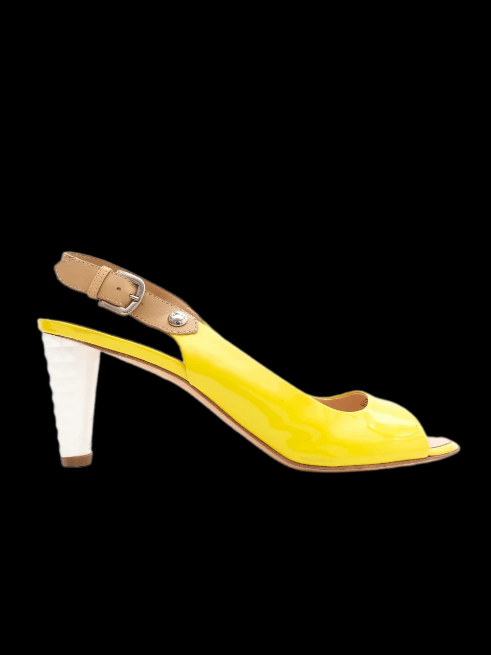 Giuseppe Zanotti Yellow Leather Mules — photo 1