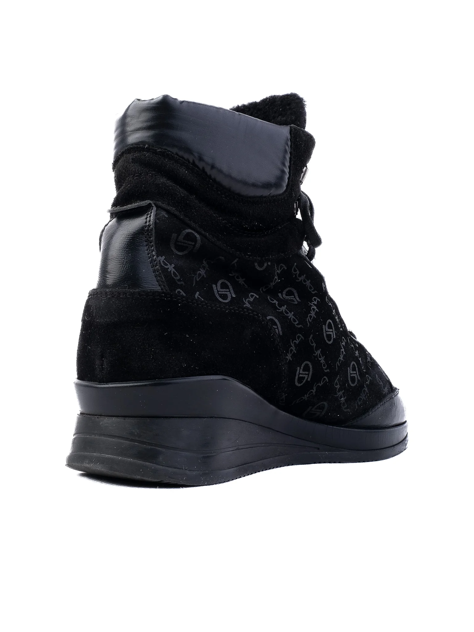 Byblos Black Leather Sneakers — 3