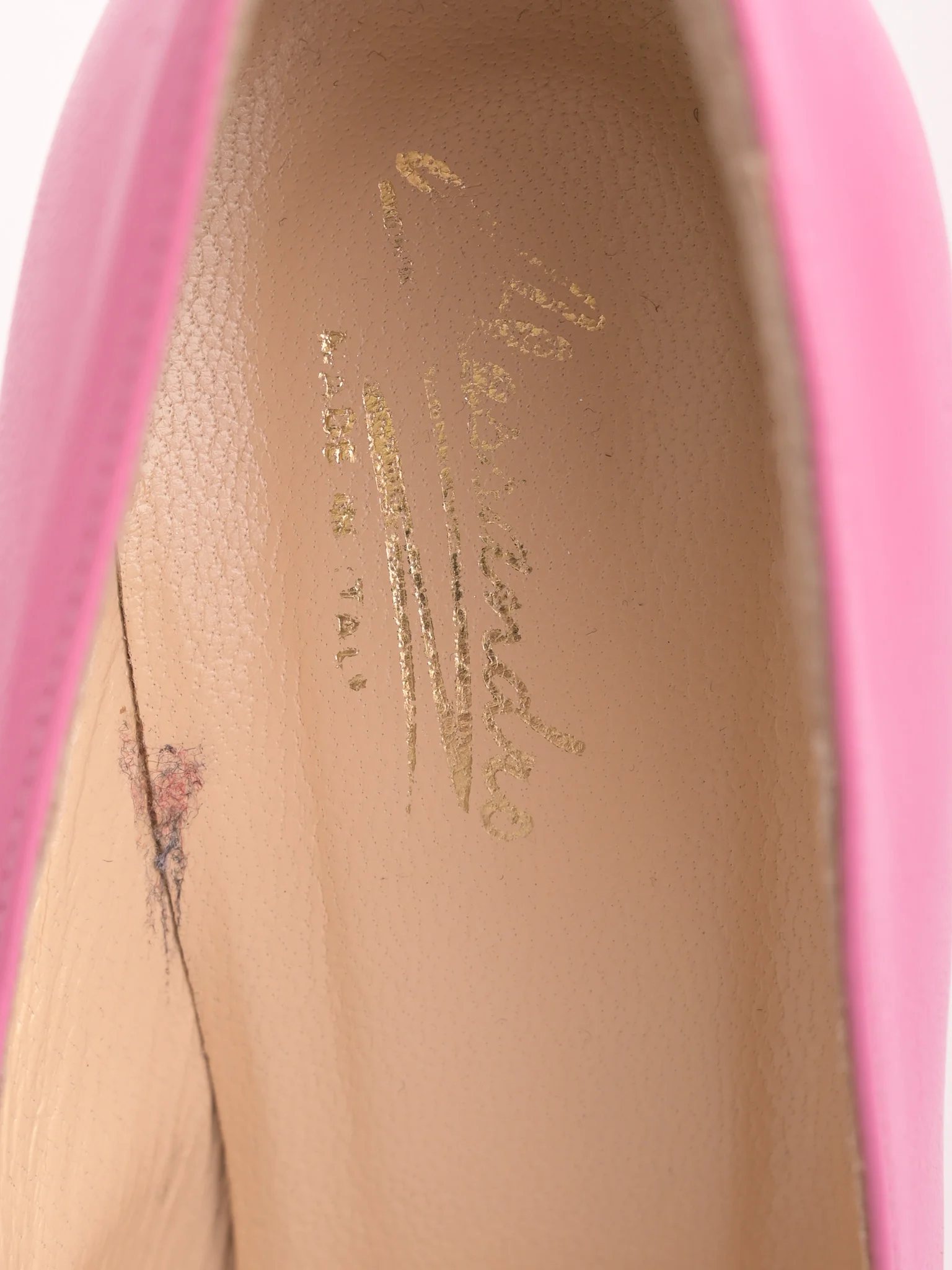 Alessandro Pink Leather High Heel Pumps — 2