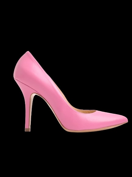 Alessandro Pink Leather High Heel Pumps — 1