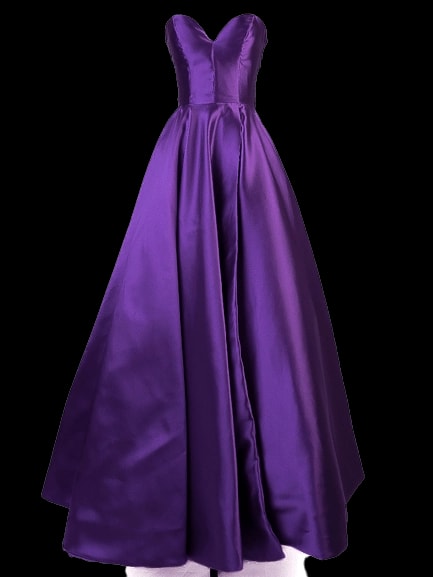 Sherri Hill Purple Polyester Evening Gown — 1