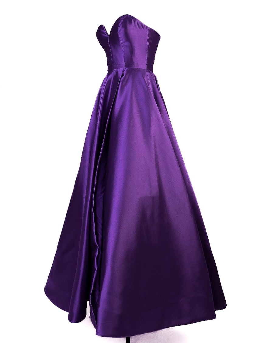 Sherri Hill Purple Polyester Evening Gown — 2
