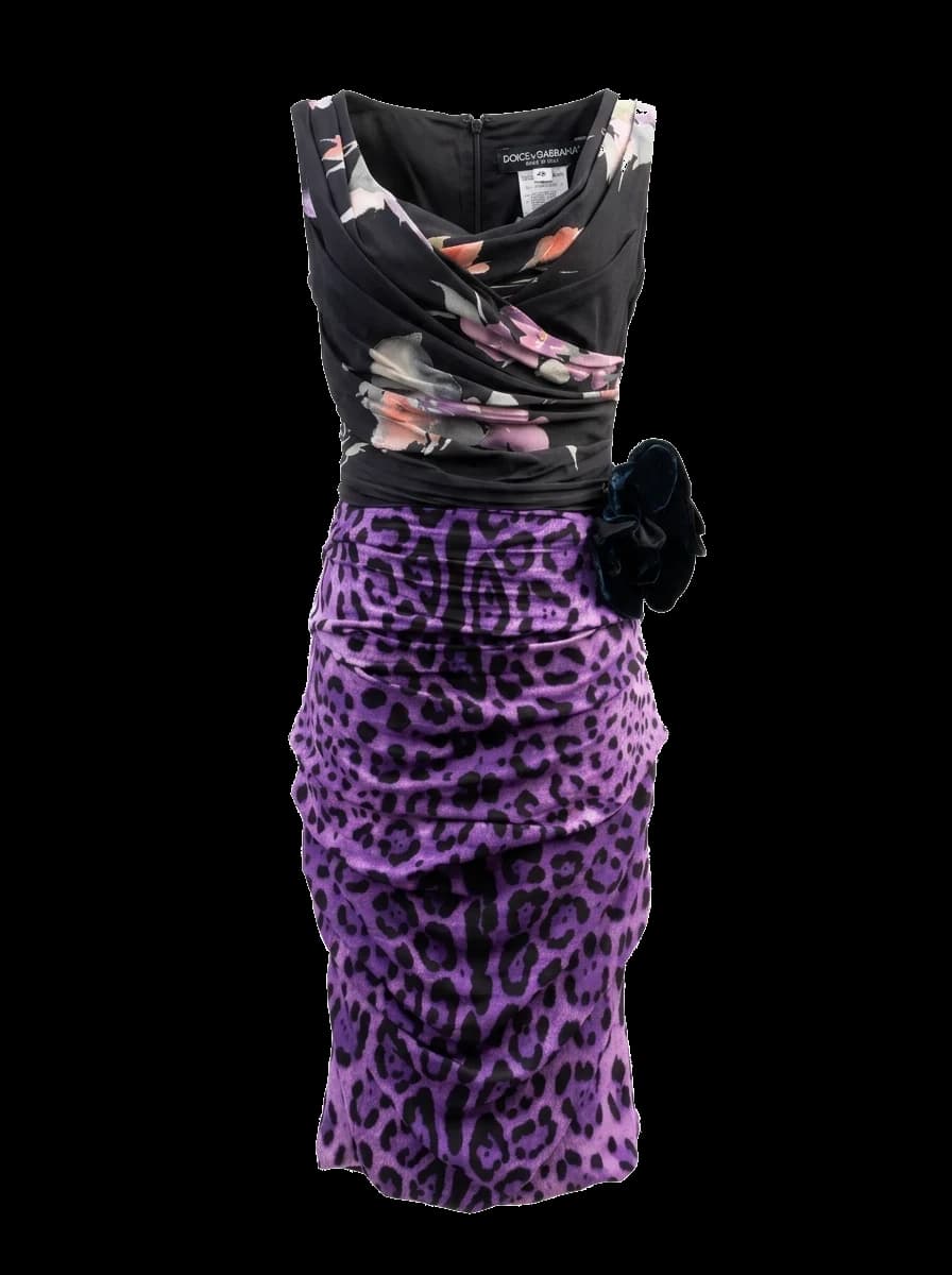 Dolce Gabbana Silk Sleeveless Dress — photo 1