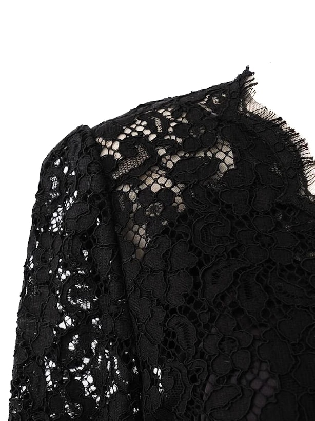 Dolce Gabbana Black Viscose Evening Gown — 2