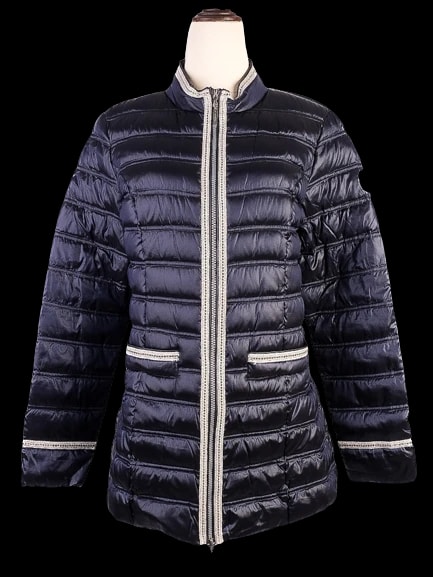 Beaumont Blue Polyester Jacket — 1