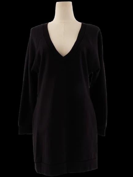 Karl Lagerfeld Black Cotton Sweater — photo 1