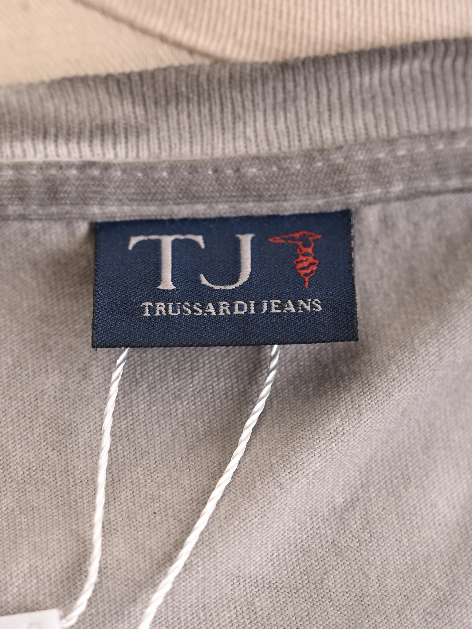 Trussardi Gray Cotton T-Shirt — 2