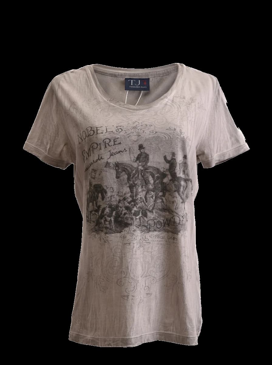 Trussardi Gray Cotton T-Shirt