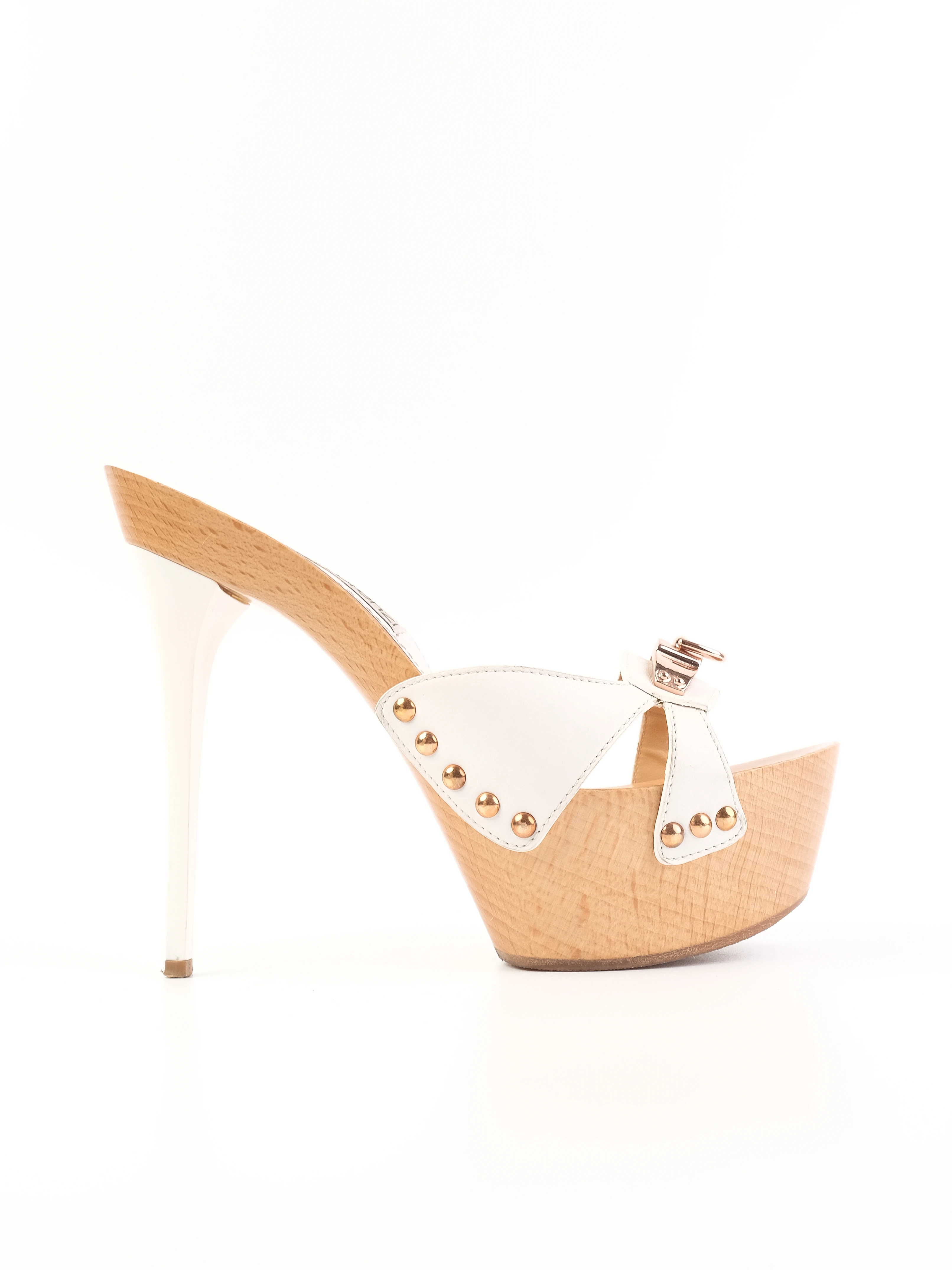 Gianmarco Lorenzi White Leather Pumps — 3