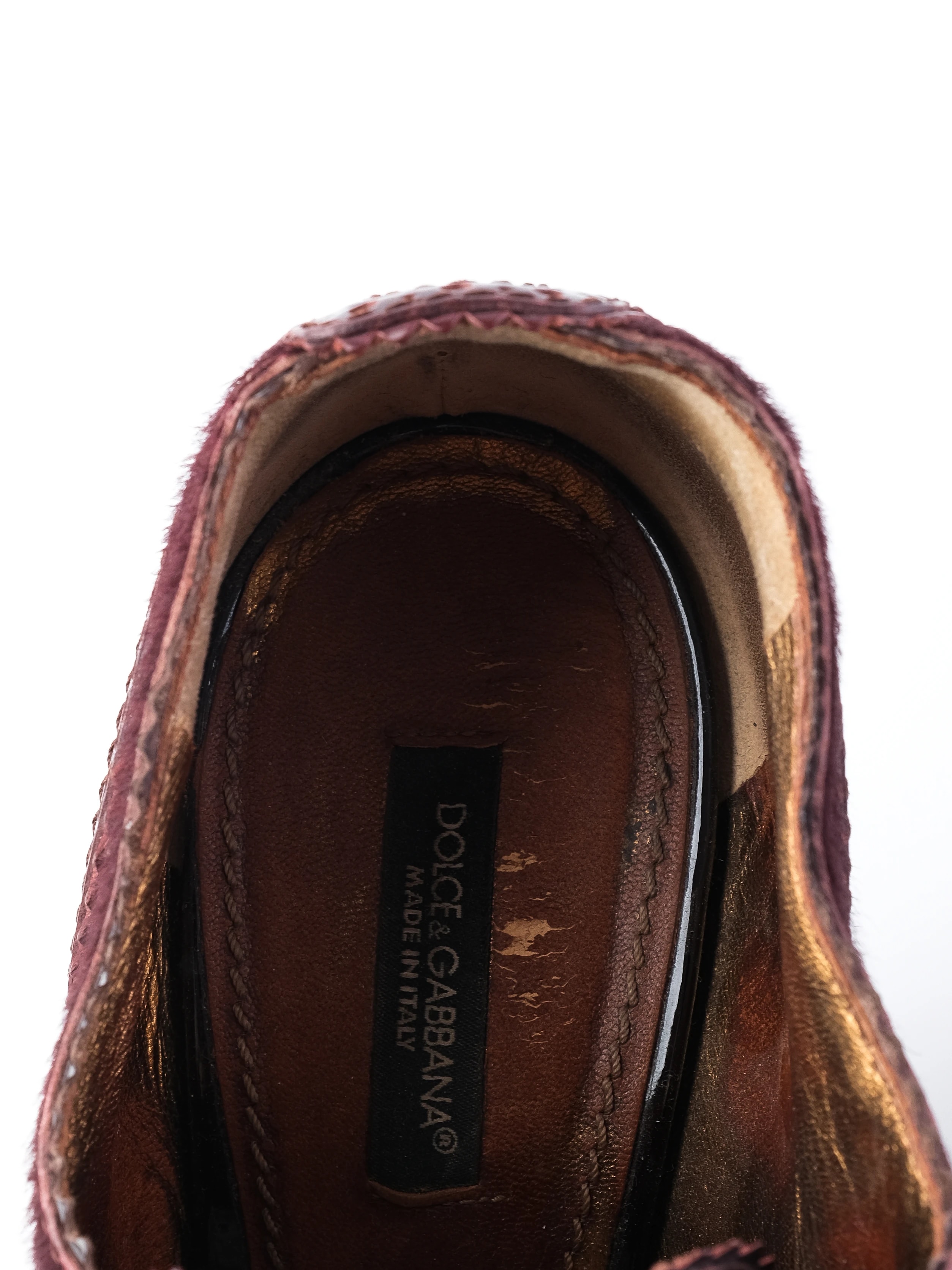 Dolce Gabbana Red Leather Pumps — 2