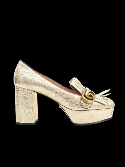 Gucci Yellow Leather Pumps — photo 1